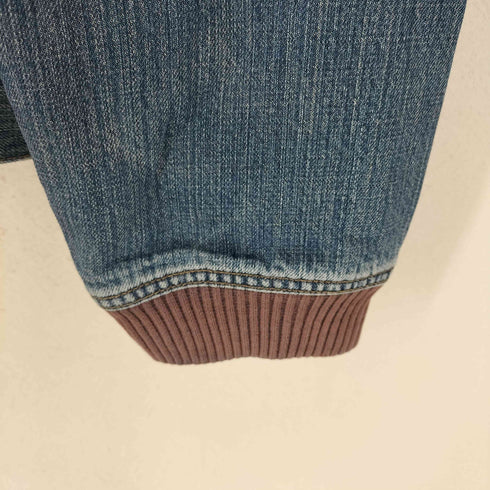HUM JEANS 襟リブフロントジップデニムジャケット メンズ