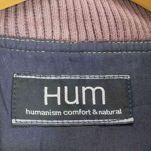HUM JEANS 襟リブフロントジップデニムジャケット メンズ