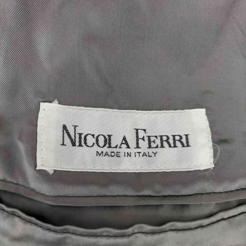 NICOLA FERRI イタリア製ウール チェック柄テーラードジャケット メンズ JPN:48