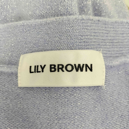 リリーブラウン Lily Brown ラメニットカーディガン レディース ONE SIZE