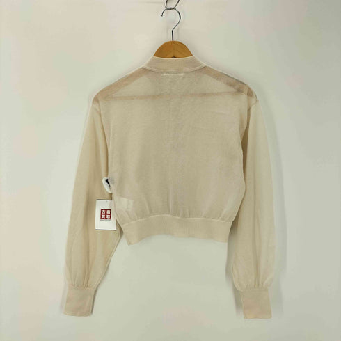 トゥモローランドマカフィー tomorrowland macphee シアーヤーン ビルドネックカーディガン レディース JPN:S