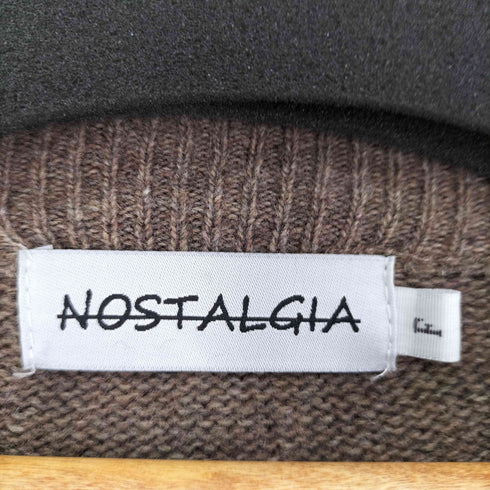 NOSTALGIA 刺繍ニット メンズ FREE