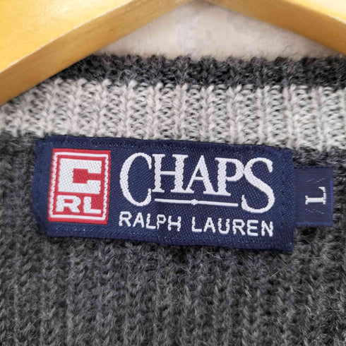 チャップスラルフローレン CHAPS RALPH LAUREN ロゴワッペンクルーネックウールニット メンズ JPN:L