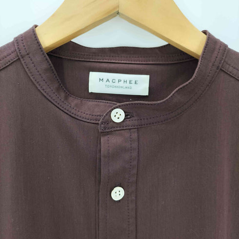 トゥモローランドマカフィー tomorrowland macphee コットンポリエステルトリコット フレンチスリーブシャツワンピース レディース 36