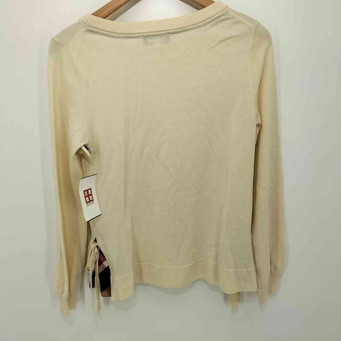 ブルーレーベルクレストブリッジ BLUE LABEL CRESTBRIDGE サイドスリット クルーネックセーター レディース 38