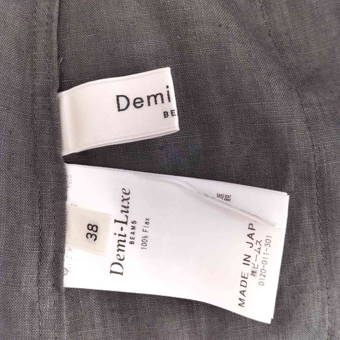 デミルクスビームス Demi-Luxe BEAMS リネン 4ポケットシャツ レディース 38