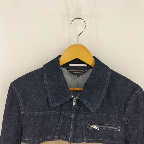 コムデギャルソンオムプリュス COMME des GARCONS HOMME PLUS 02SS 切替 デニムスウィングトップ ブルゾン メンズ JPN:M