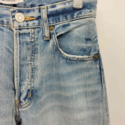 マウジー moussy KNEE RIPPED STRAIGHT レディース 25