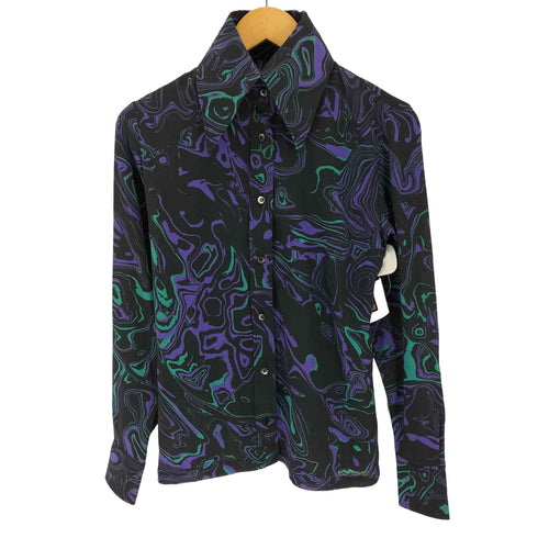 ゴーサンゴーイチプールオム 5351 POUR LES HOMMES 総柄シャツ レディース