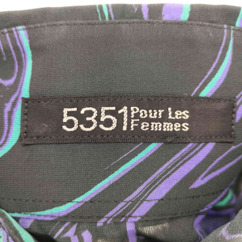 ゴーサンゴーイチプールオム 5351 POUR LES HOMMES 総柄シャツ レディース