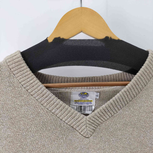 リバーサイド RIVERSIDE USA製 Vネックワッペンニット メンズ JPN:L