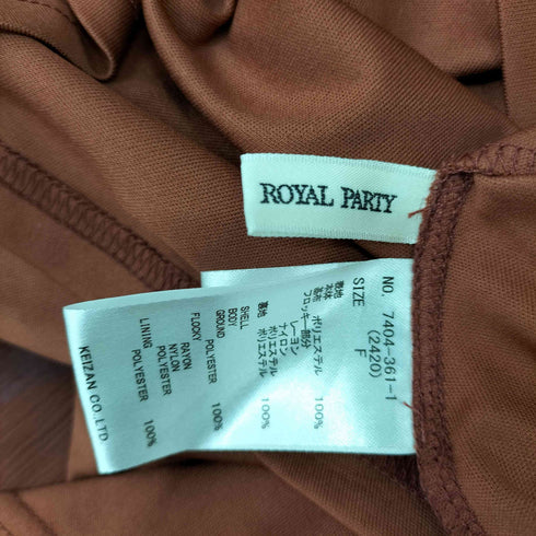 ロイヤルパーティー ROYAL PARTY ボウタイドットシアーワンピース レディース FREE
