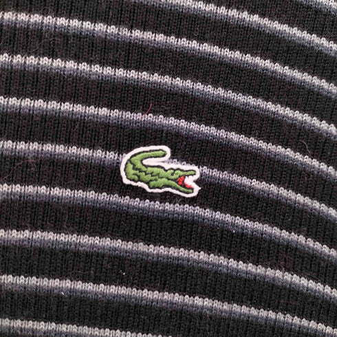 ラコステ LACOSTE ハイネック ボーダー ニット セーター レディース EUR:42