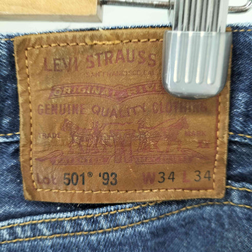リーバイス Levis USA製 501 ボタンフライ ストレートデニムパンツ ビックE 復刻 メンズ w34 l34