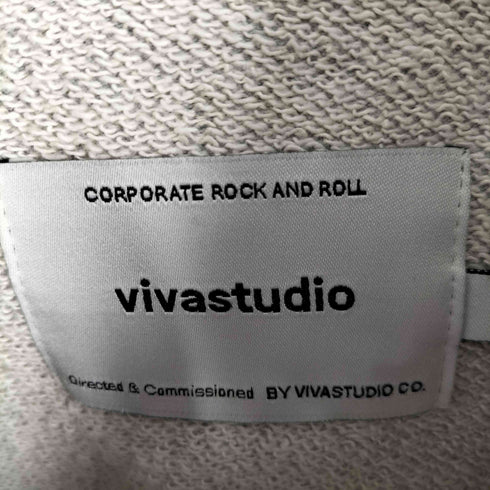 ビバスタジオ vivastudio Rock and Roll プリントジップアップフーディー ダブルジップ メンズ import:L