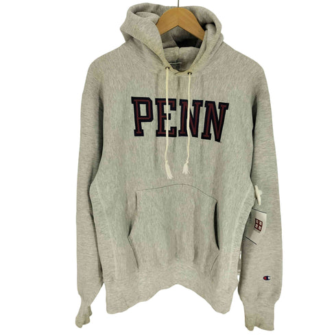 チャンピオン Champion 90S メキシコ製 刺繍タグ REVERSE WEAVE PENN BIG P プリント プルオーバー パーカー メンズ import:L