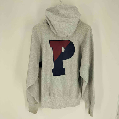 チャンピオン Champion 90S メキシコ製 刺繍タグ REVERSE WEAVE PENN BIG P プリント プルオーバー パーカー メンズ import:L