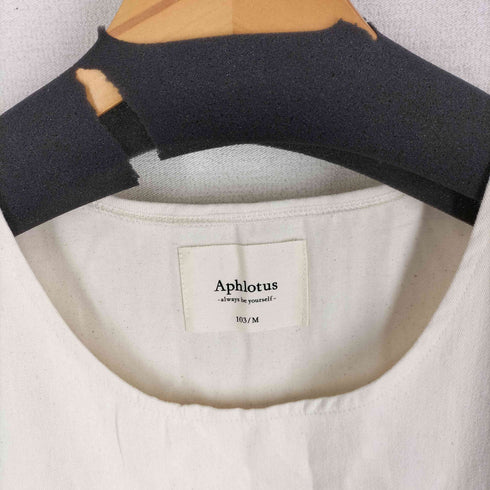 Aphlotus 24aw ノースリーブ サイドスリット レイヤードインナー ロングプルオーバー レディース M
