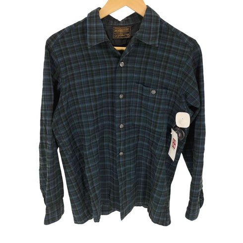 ペンドルトン PENDLETON 60S 中後期 VIRGIN WOOL オープンカラー チェックシャツ メンズ import:M