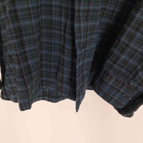 ペンドルトン PENDLETON 60S 中後期 VIRGIN WOOL オープンカラー チェックシャツ メンズ import:M