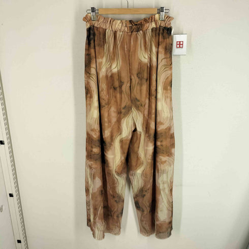 Aphlotus 24ss 裏付き フロントタック シアーパンツ ムラ染め レディース JPN:M