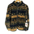 ブラックマウンテン BLACK MOUNTAIN 90S USA製 総柄 ジップアップ ボアフリース ジャケット メンズ import:M