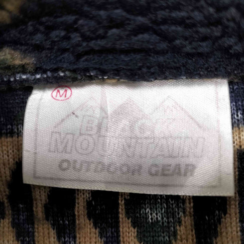 ブラックマウンテン BLACK MOUNTAIN 90S USA製 総柄 ジップアップ ボアフリース ジャケット メンズ import:M