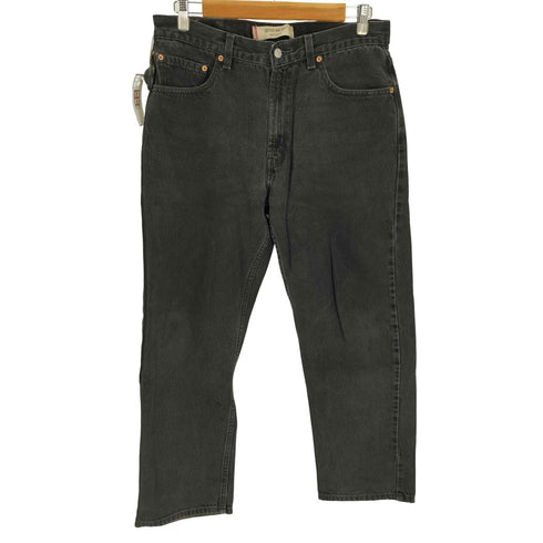 リーバイス Levis 00S ハイチ製 505 REGULAR FIT ボタン裏267M刻印 ジップフライ 後染め ブラック デニム パンツ 04年製 メンズ W34 L30