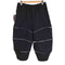 ブラックコムデギャルソン BLACK COMME des GARCONS 24aw ウールギャバ デコラティブジップ カットオフエッジデザイン テーパードレッグパンツ メンズ JPN:S