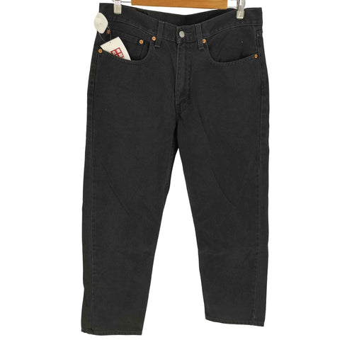 リーバイス Levis 550 ジップフライ 後染め ブラック デニム パンツ メンズ W34 L29
