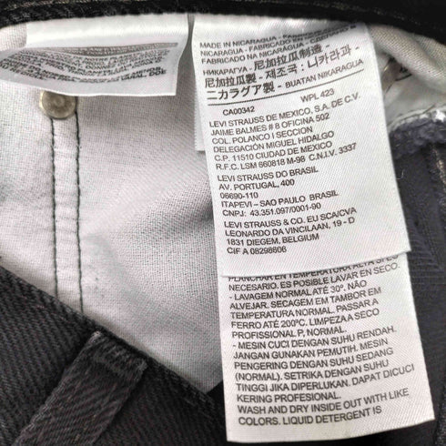 リーバイス Levis 550 ジップフライ 後染め ブラック デニム パンツ メンズ W34 L29