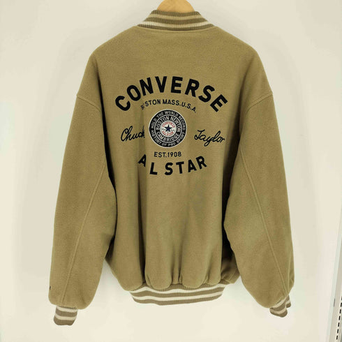 コンバース CONVERSE 90-00S ナンバリング ロゴ 刺繍 フリース スタジアムジャケット スタジャン ビッグサイズ メンズ 3L