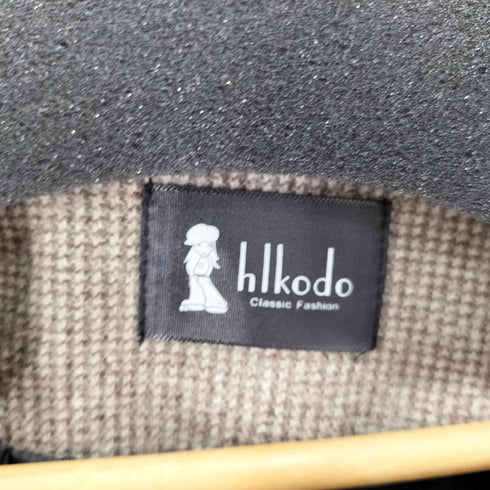 hlkodo 千鳥格子ウール2Bテーラードジャケット レディース