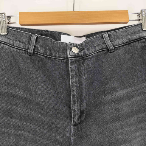 ネオンサイン NEON SIGN Drill Wide Denim Pants v1.6 BLK USED メンズ 46