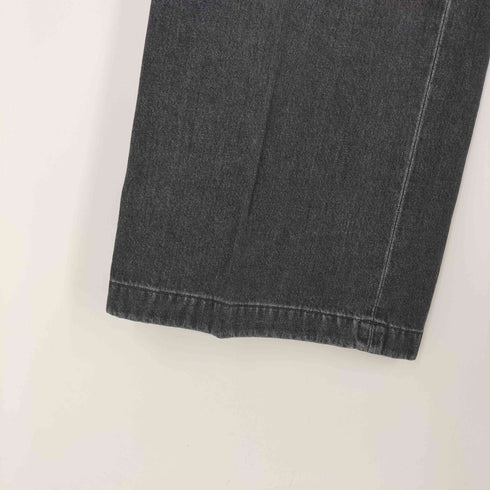 ネオンサイン NEON SIGN Drill Wide Denim Pants v1.6 BLK USED メンズ 46