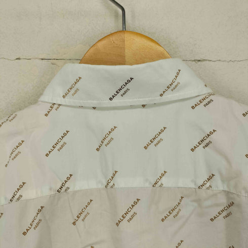 バレンシアガ BALENCIAGA 2017AW Logo Print S/S Shirt メンズ US:38