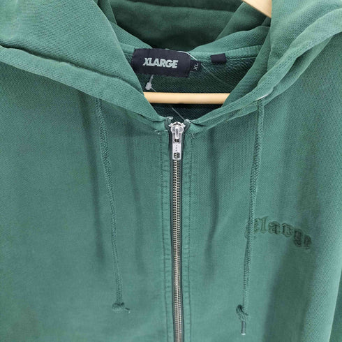 エクストララージ XLARGE 24AW PIGMENT EMBOSSED ZIP HOODED SWEATSHIRT メンズ import:XL