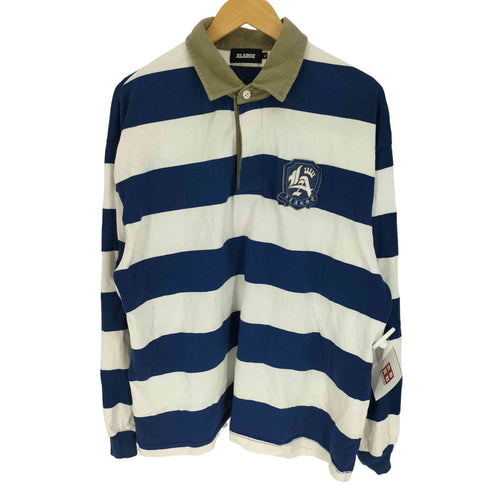 エクストララージ XLARGE 23SS EMBLEM STRIPED RUGBY SHIRT メンズ import:XL