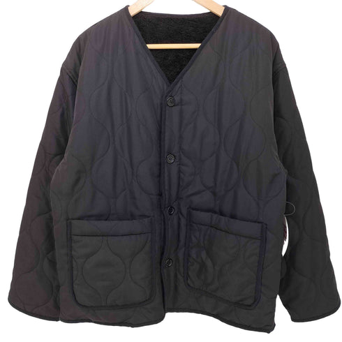 コリスコ CORISCO キルティング ボアフリース ノーカラージャケット メンズ JPN:M