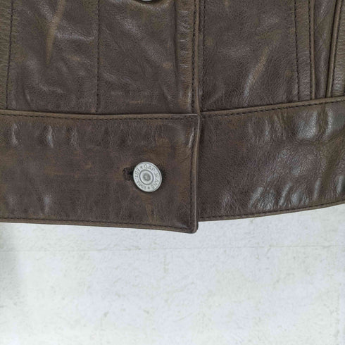 ギャップ Gap 90~00S OLD レザートラッカージャケット レディース XXS