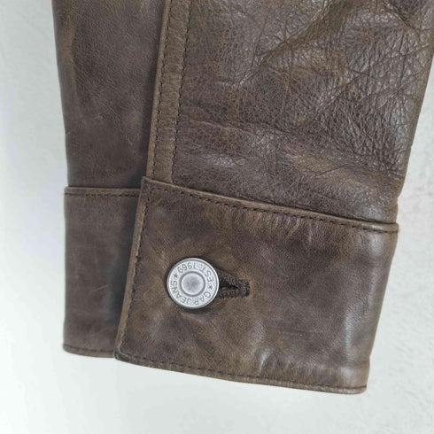 ギャップ Gap 90~00S OLD レザートラッカージャケット レディース XXS