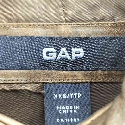 ギャップ Gap 90~00S OLD レザートラッカージャケット レディース XXS