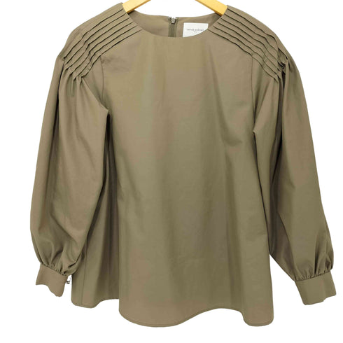 ユナイテッドアローズ UNITED ARROWS P/C ショルダータック ブラウス W MOCA レディース