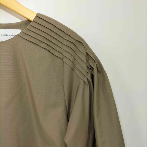 ユナイテッドアローズ UNITED ARROWS P/C ショルダータック ブラウス W MOCA レディース