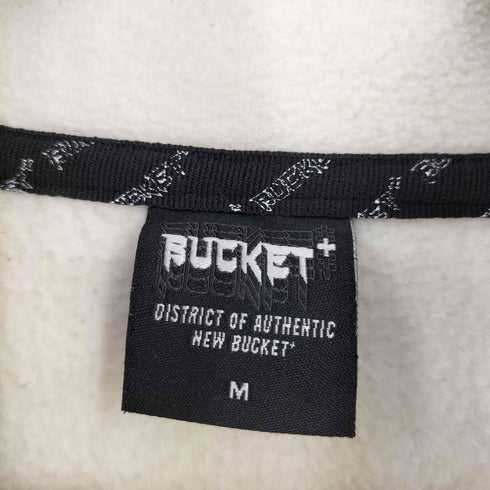 BUCKET+ 袖ロゴ ハーフジップフリースジャケット メンズ import:M
