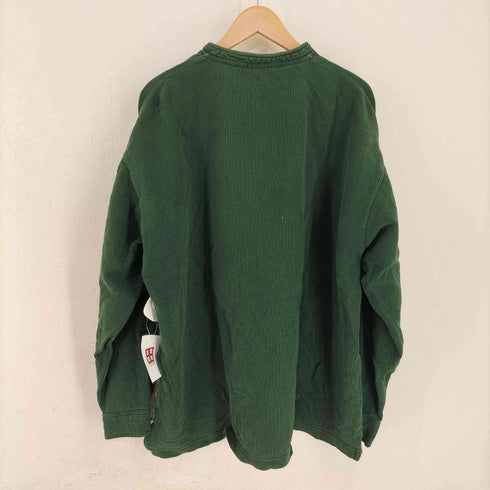 ジーエイチバス G.H.BASS メタルボタン 片ポケ バンドカラーハーフボタン鹿の子プルオーバー メンズ import:XL