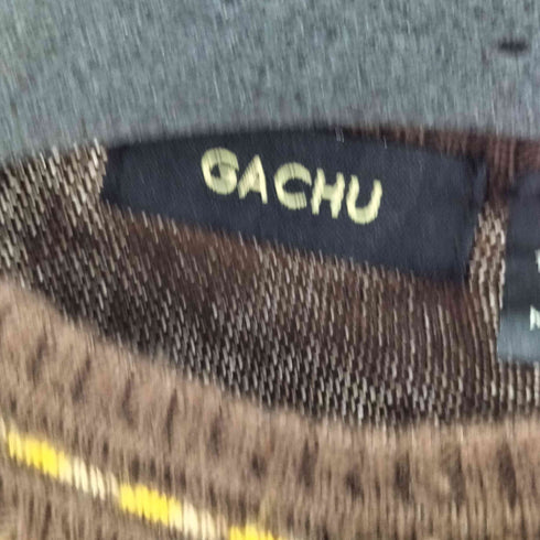 GACHU クルーネック3Dニット メンズ import:L