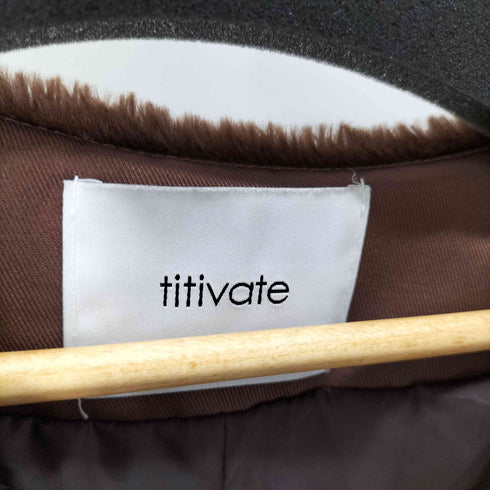 ティティベイト titivate ノーカラーファーコート レディース JPN:M