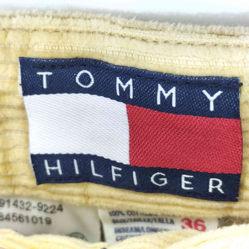トミーヒルフィガー TOMMY HILFIGER 2タック 太畝コーデュロイパンツ メンズ 36