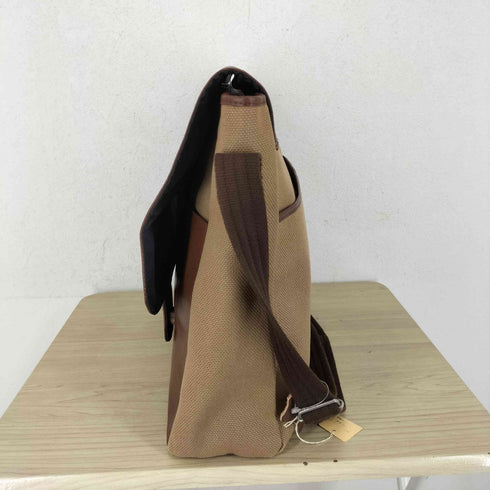 レザー×キャンバス ショルダーバッグ メンズ